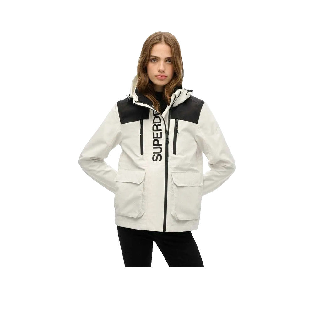 Superdry Colour Block Ultimate - Veste Femme Blanc