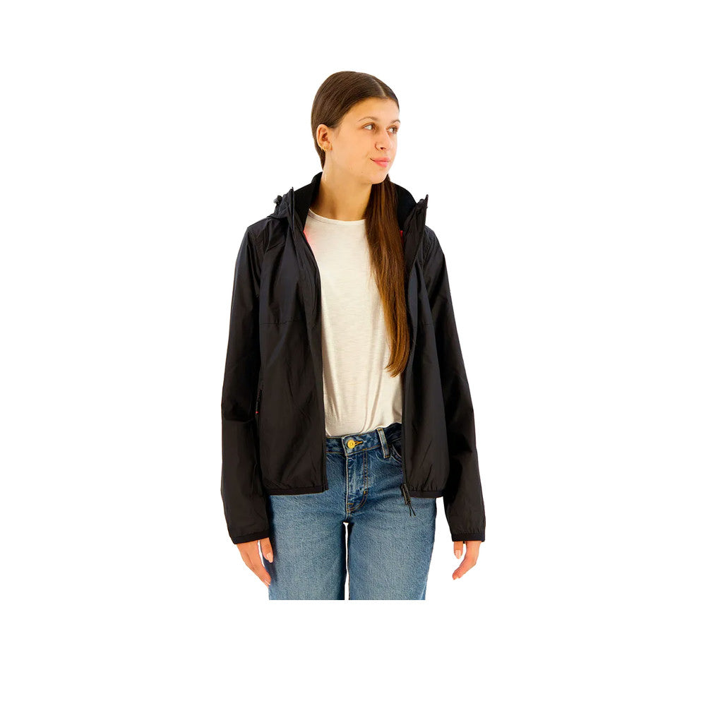 Superdry Logo Windbreaker - Veste Coupe-Vent Femme Noir