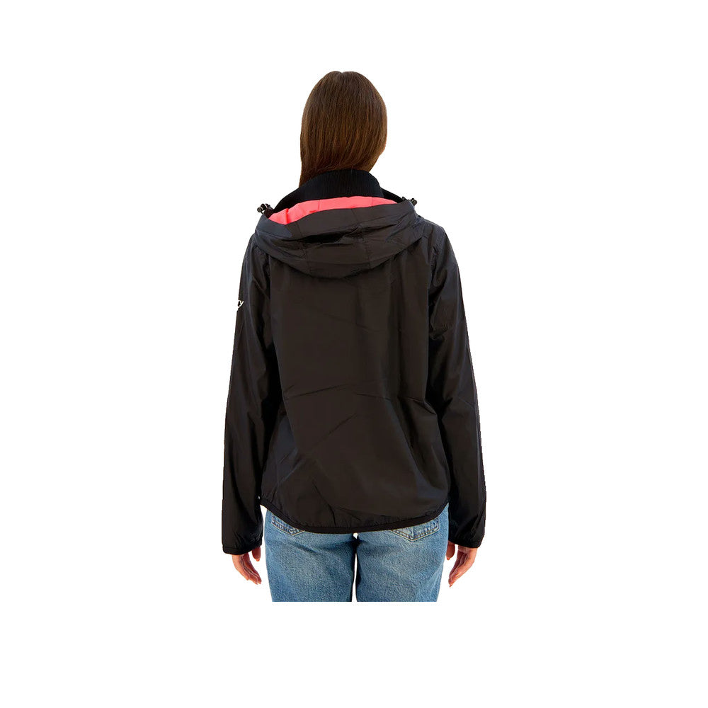 Superdry Logo Windbreaker - Veste Coupe-Vent Femme Noir