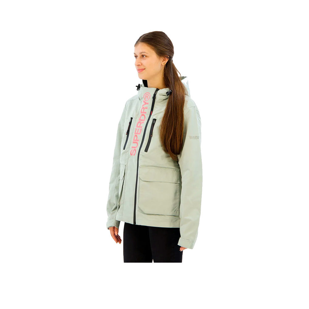 Superdry Ultimate Tech – Damska kurtka wiatrówka szara