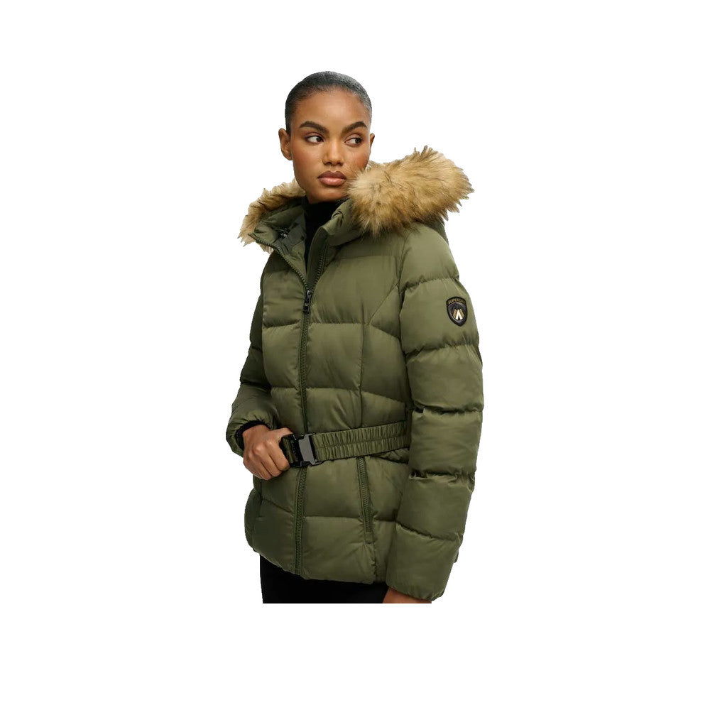 Superdry Fuji Belted - Veste Femme Vert