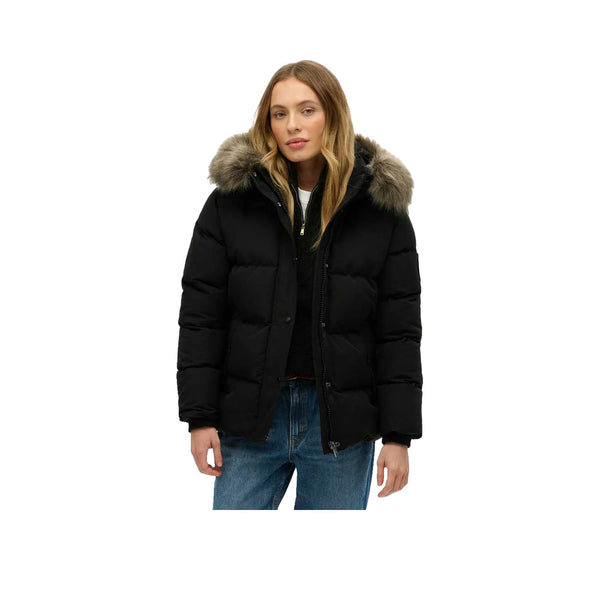 Superdry Everest Five Baffle - Giacca Donna Nero