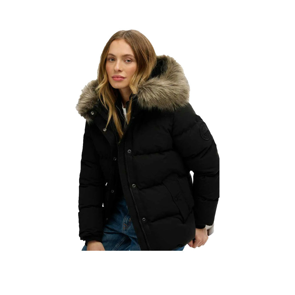 Superdry Everest Five Baffle - Veste Femme Noir