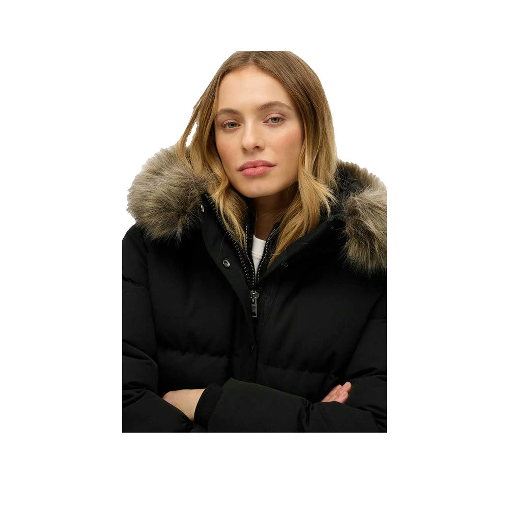 Superdry Everest Five Baffle - Veste Femme Noir