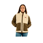 Superdry Fleece Hybrid - Veste Polaire Hybride Femme Beige