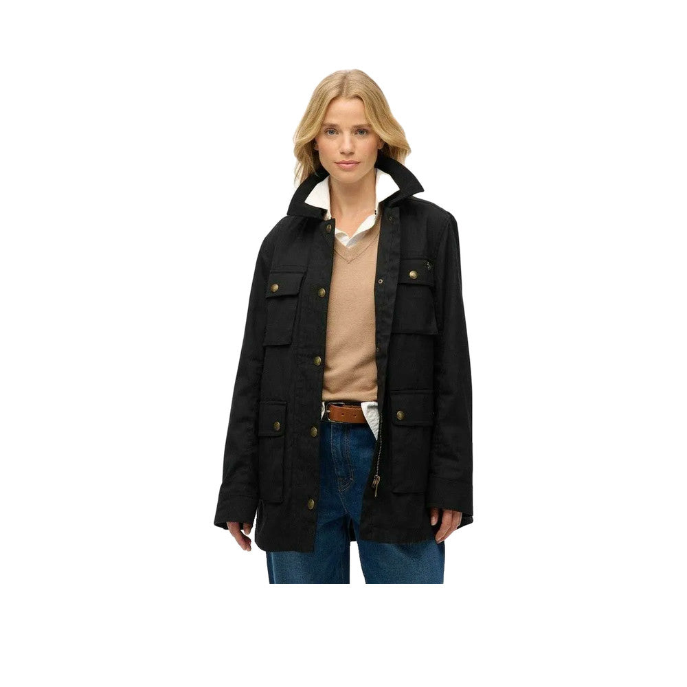 Superdry Wax - Veste Femme Noir