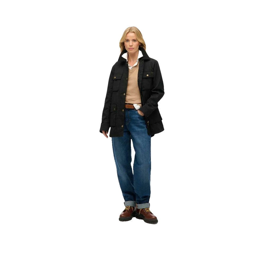Superdry Wax - Veste Femme Noir