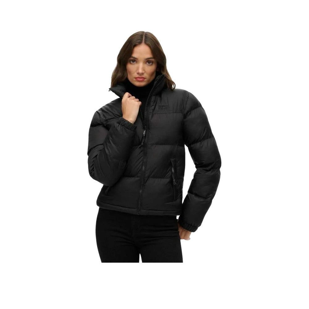 Superdry Non Hooded Tech Padded Jacket - Vatteret Jakke Dame Sort