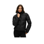 Superdry Non Hooded Tech Padded Jacket - Vatteret Jakke Dame Sort