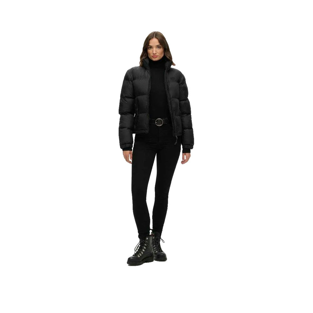 Superdry Non Hooded Tech Padded Jacket - Vatteret Jakke Dame Sort