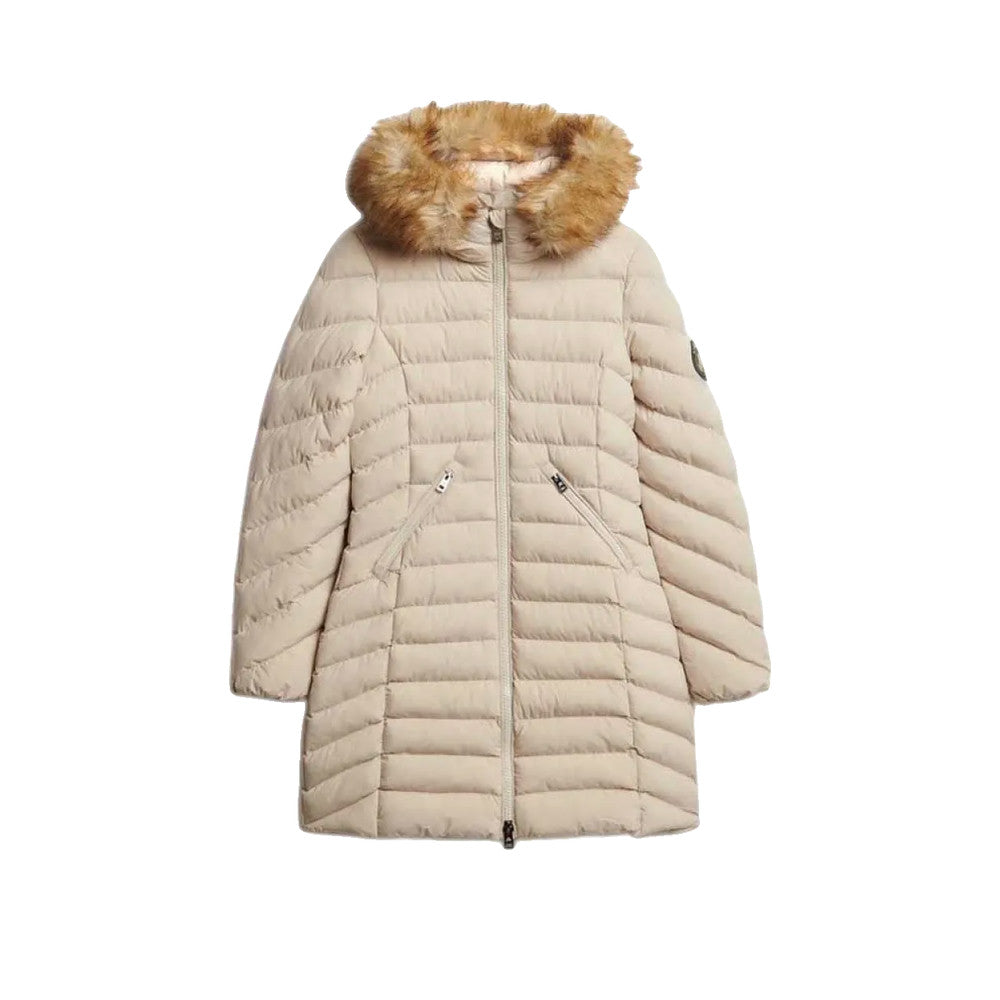 Superdry Fuji - Kurtka damska beżowa