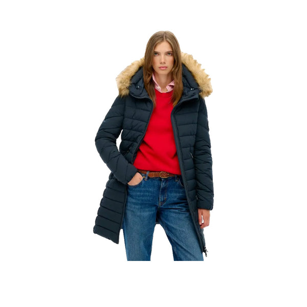 Superdry Fuji - Parka Donna Blu