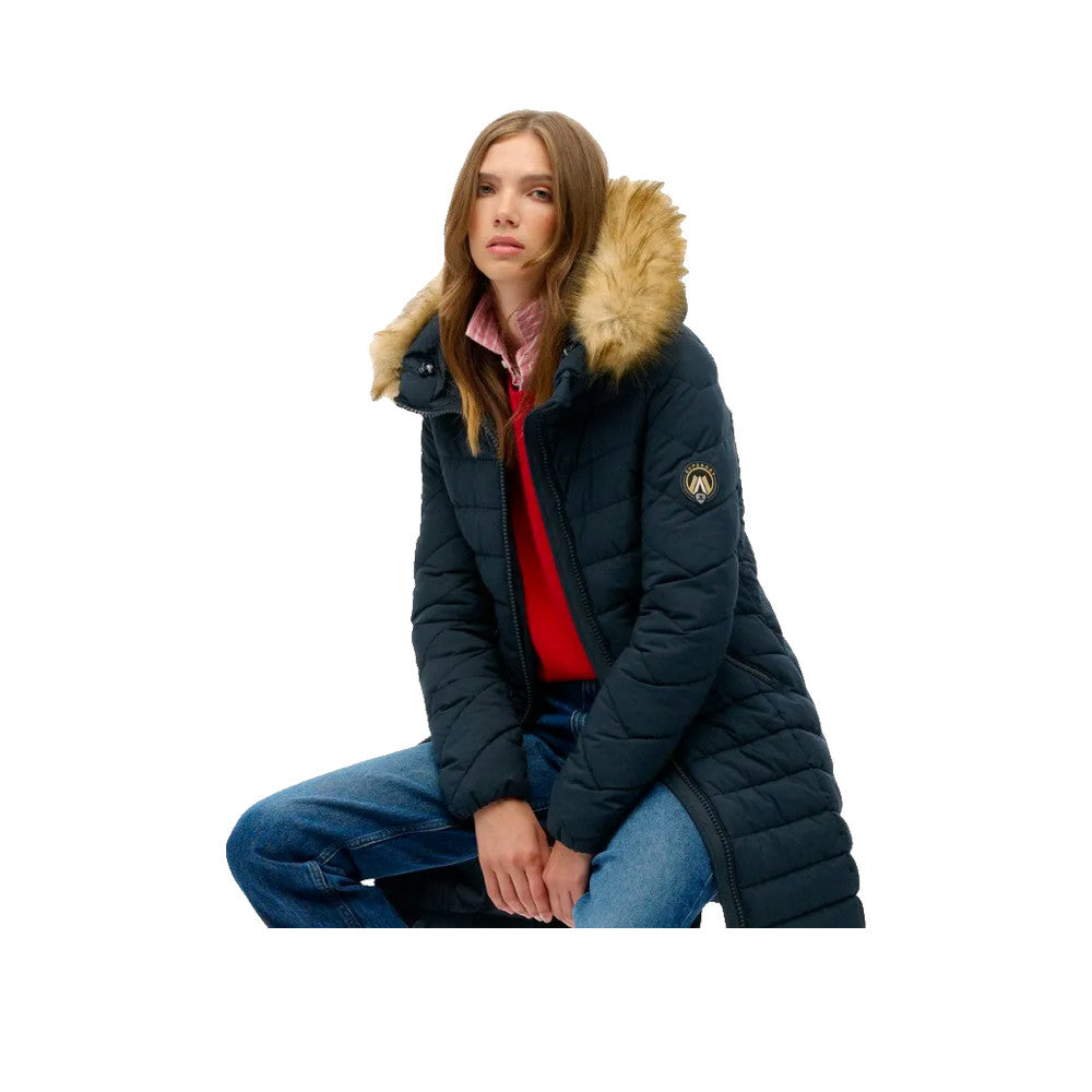 Superdry Fuji - Parka Femme Bleu