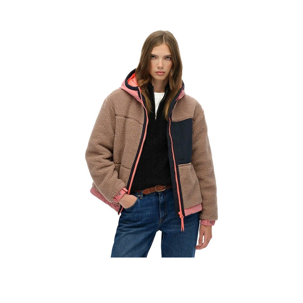 Superdry Vintage Sherpa Jacket - Jakke til damer Taupe