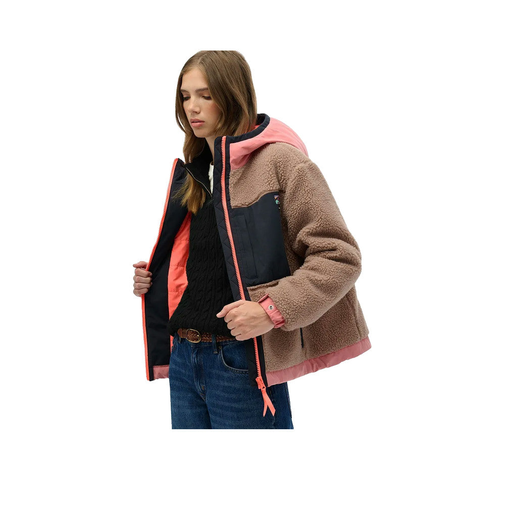 Superdry Vintage Sherpa Jacket - Jakke til damer Taupe