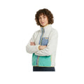 Superdry Colour Block - Veste Polaire Femme Blanc Cassé