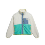 Superdry Colour Block - Veste Polaire Femme Blanc Cassé