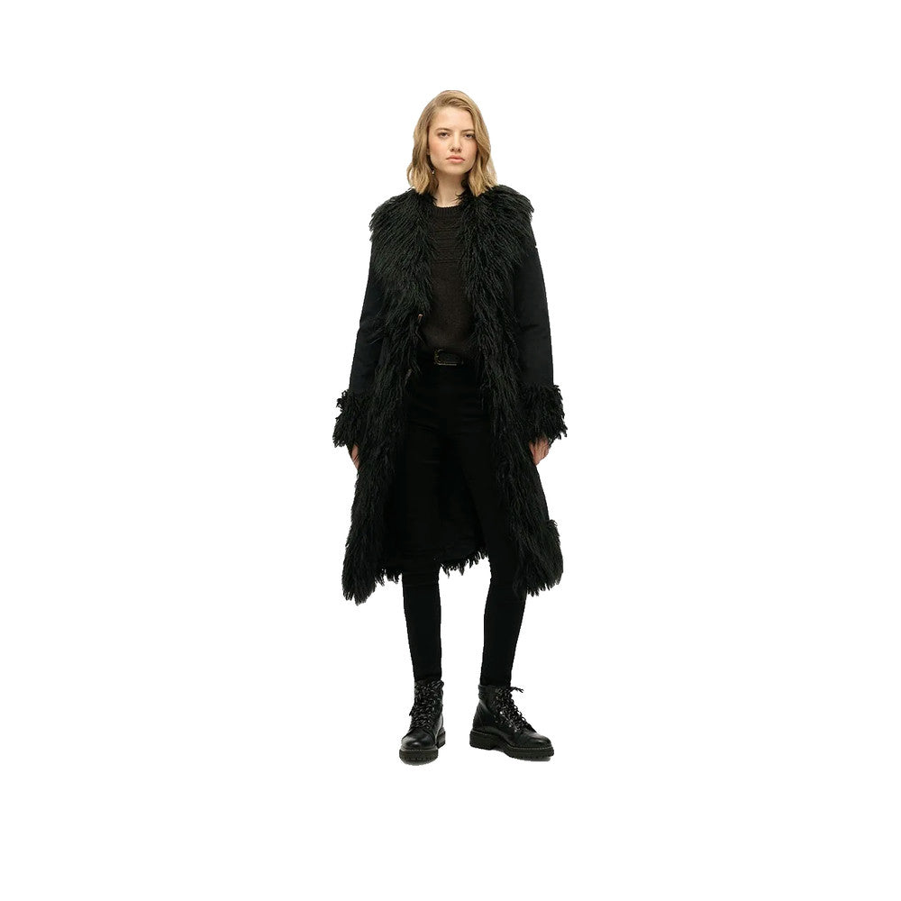 Superdry Long Afghan – Kappa Dam Svart