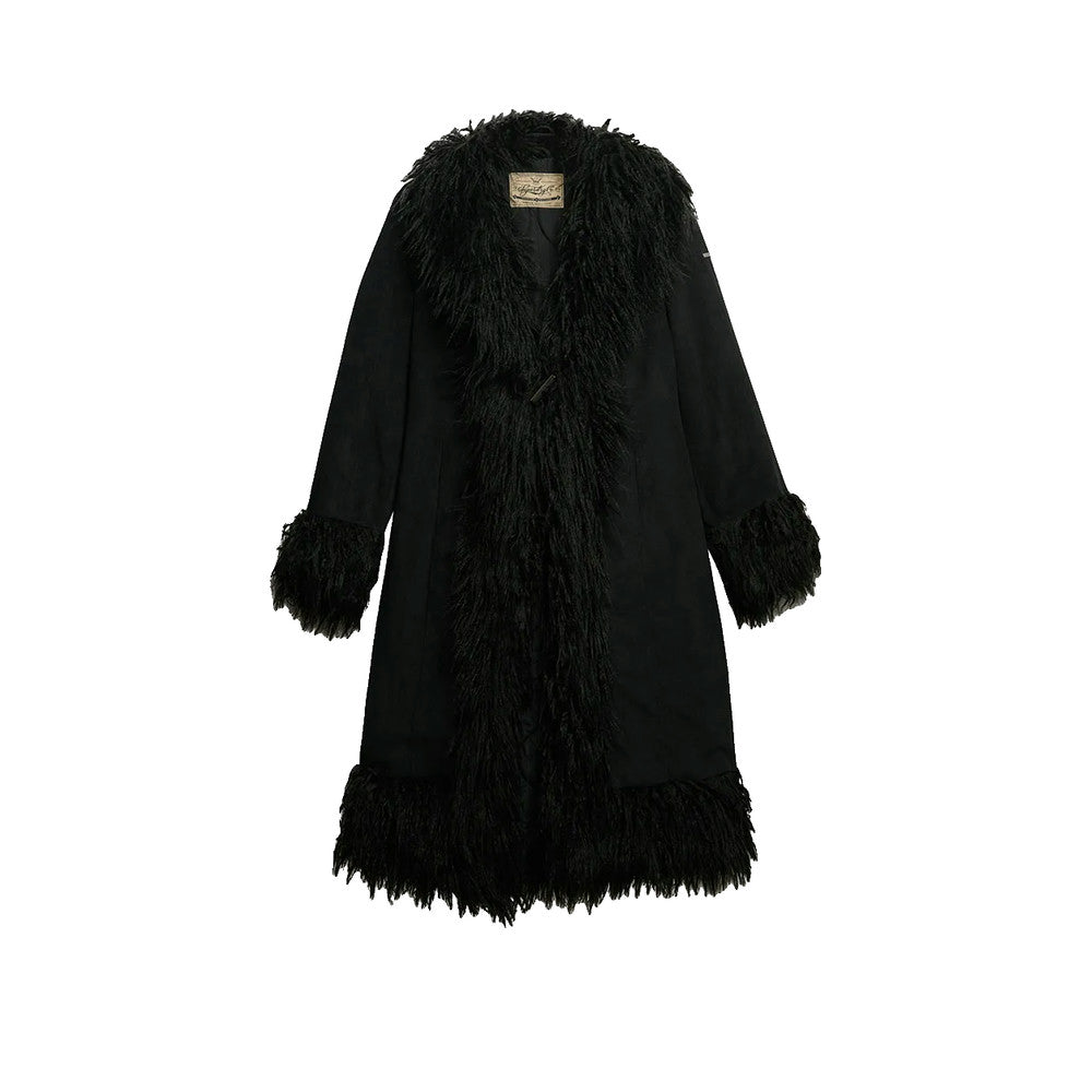Superdry Long Afghan – Kappa Dam Svart