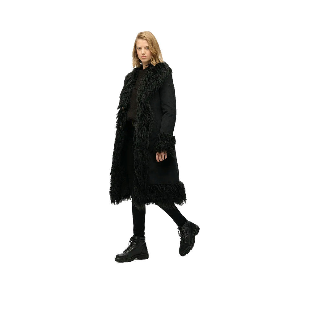 Superdry Long Afghan – Kappa Dam Svart