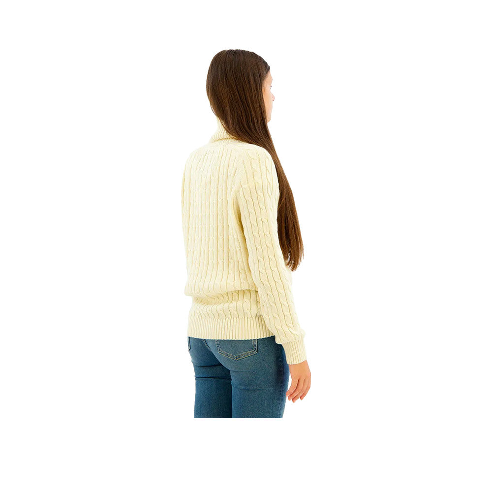 Superdry Twisted Knit Roll Neck – Pullover Damen Beige
