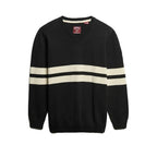 Superdry Striped V Neck - Striktrøje til damer Grå