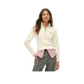 Superdry Slim Zip Neck - Pull Femme Écru