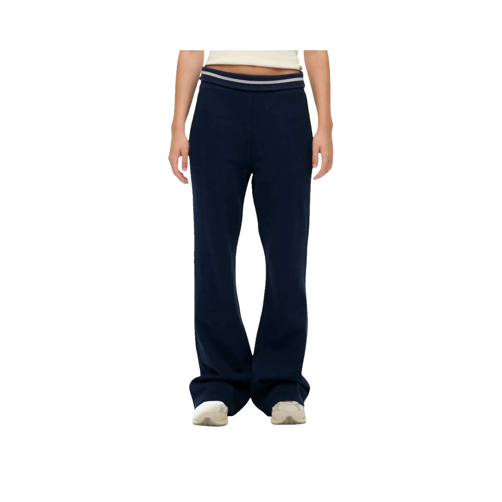 Superdry Essential Logo Flare Fit - Marineblå joggingbukser til damer