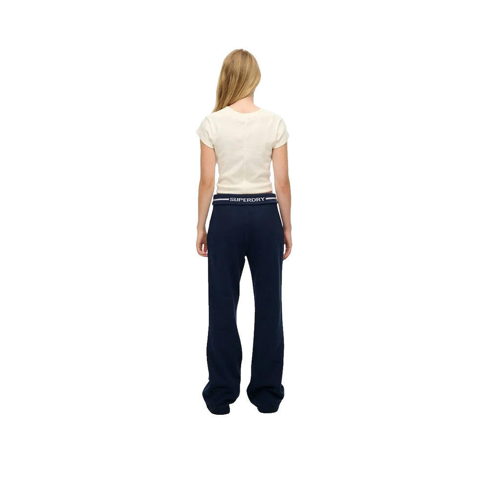 Superdry Essential Logo Flare Fit - Marineblå joggingbukser til damer