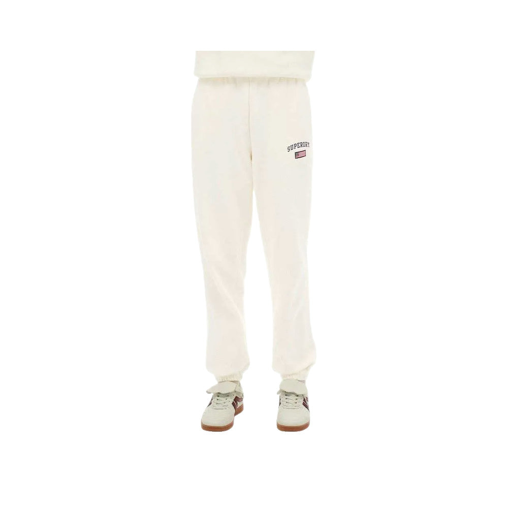 Superdry Ath Ess Boyfriend - Joggingbukser til damer Hvid