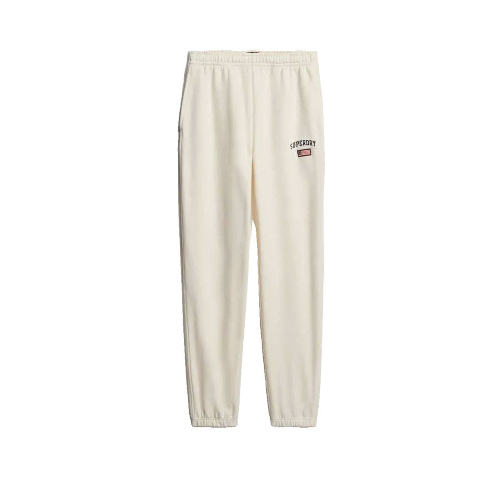 Superdry Ath Ess Boyfriend - Joggingbukser til damer Hvid