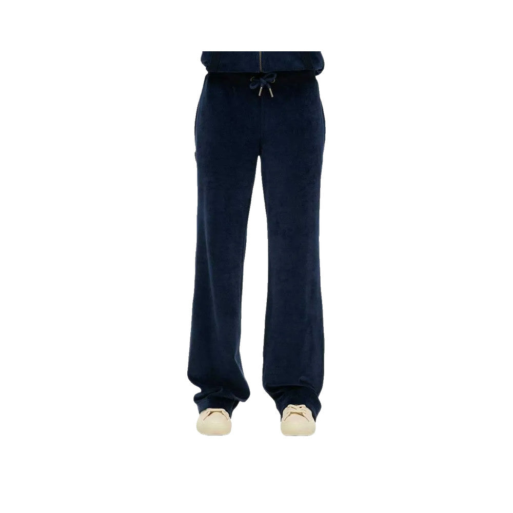 Superdry Wide Leg Joggers - Byxor Dam Marinblå