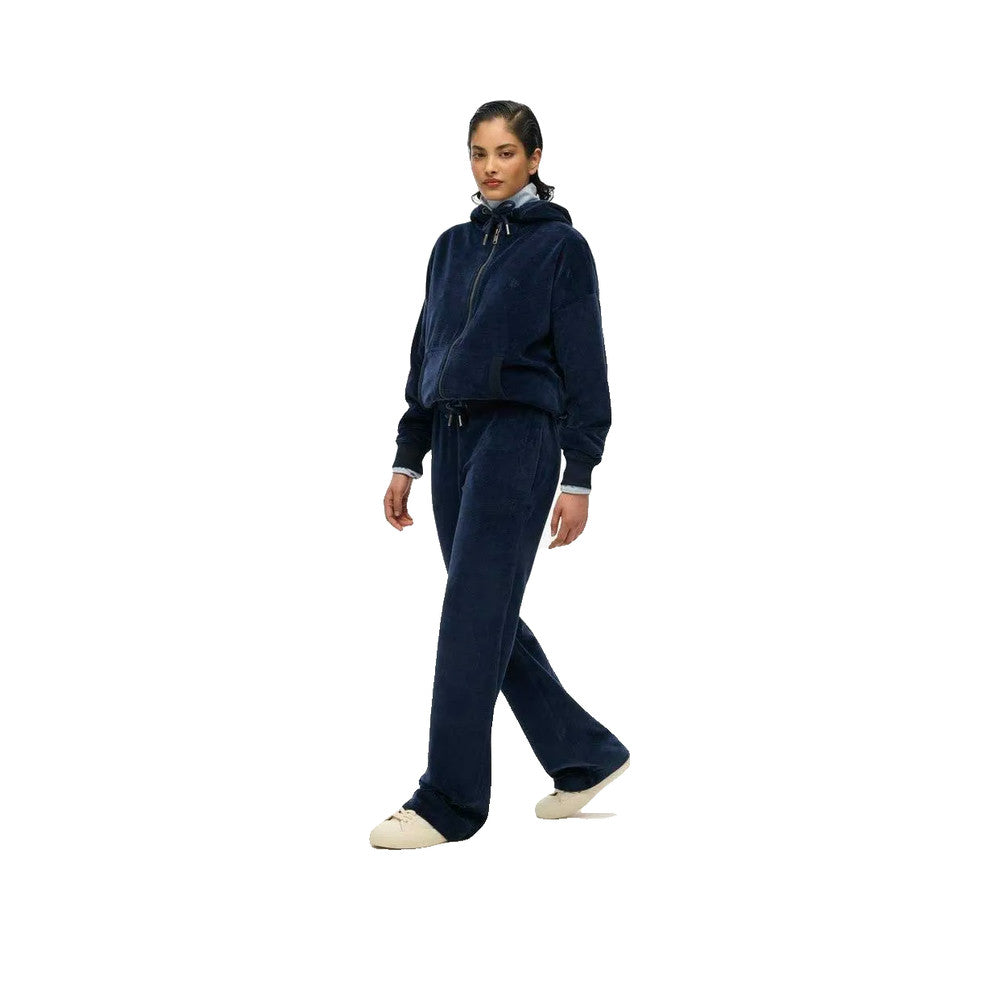 Superdry Wide Leg Joggers - Byxor Dam Marinblå