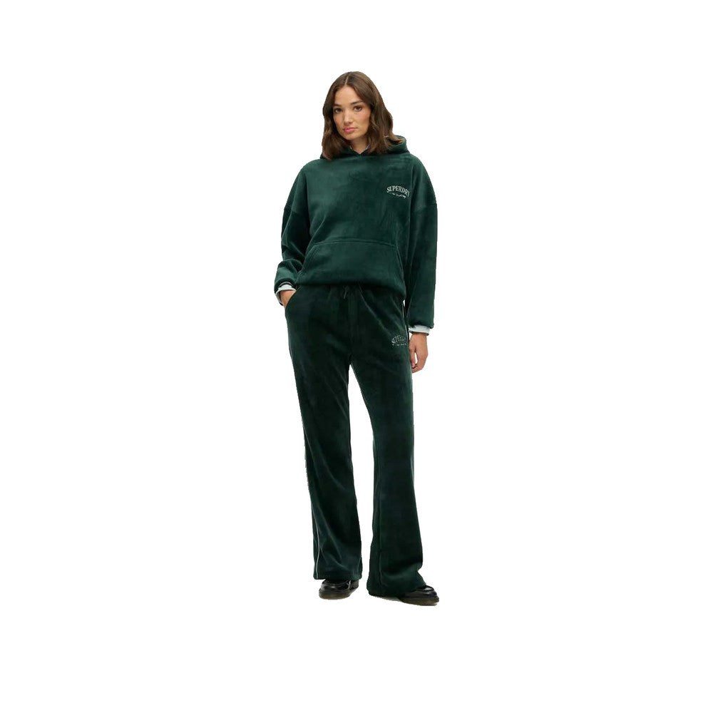 Superdry Country Club Velour - Pantalon De Jogging Femme Vert