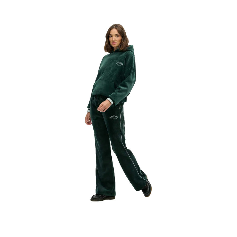 Superdry Country Club Velour - Pantalon De Jogging Femme Vert