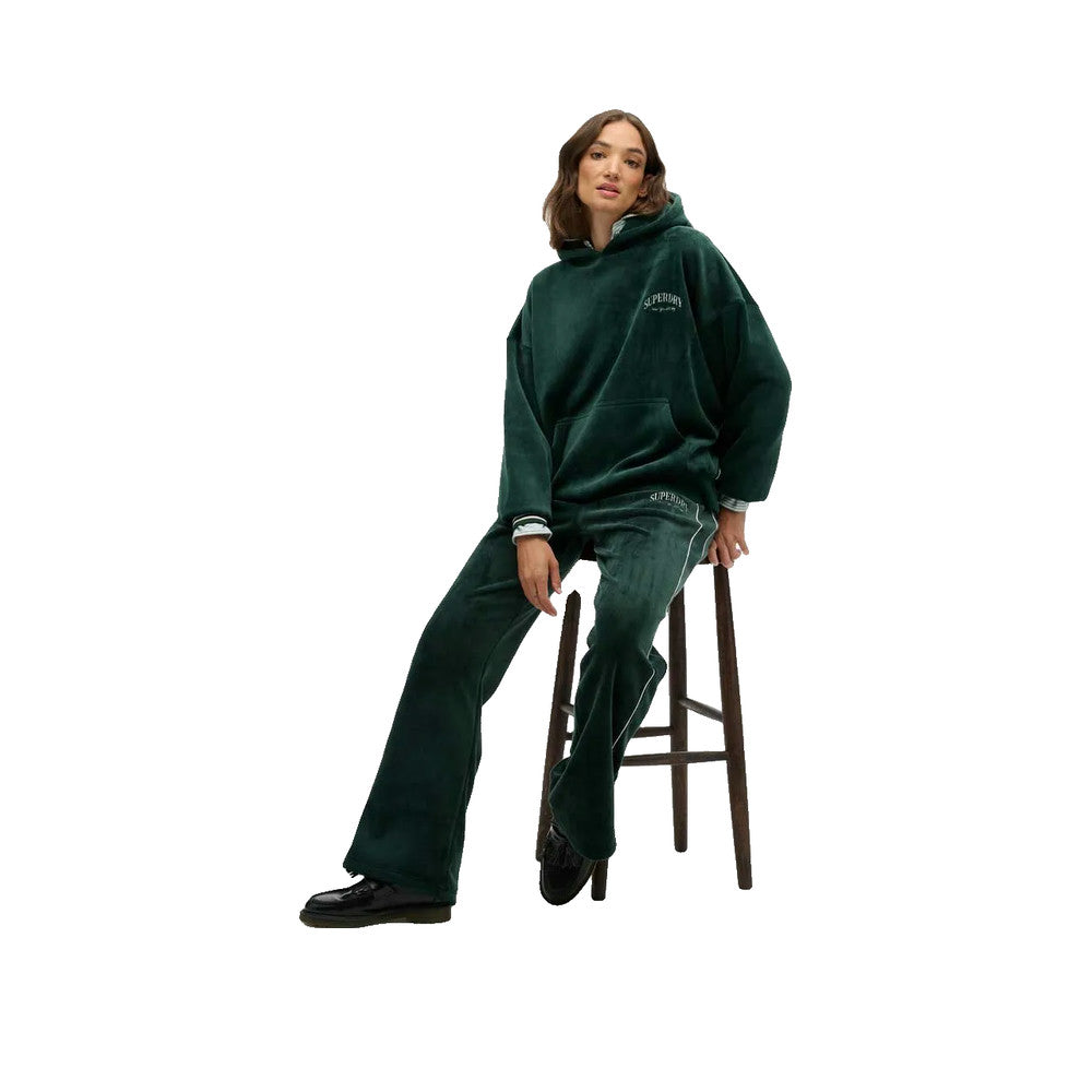 Superdry Country Club Velour - Pantalon De Jogging Femme Vert