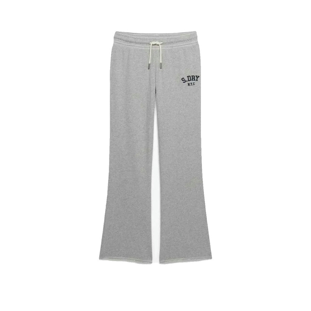 Superdry Athletic Embroidered Flare - Pantalon De Jogging Femme Gris