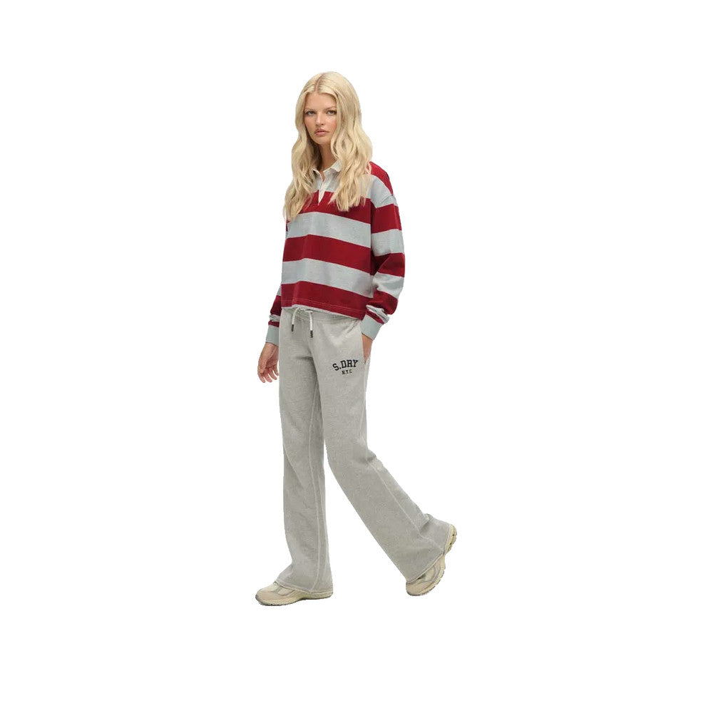 Superdry Athletic Embroidered Flare - Pantalon De Jogging Femme Gris
