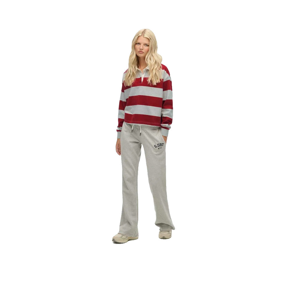 Superdry Athletic Embroidered Flare - Pantalon De Jogging Femme Gris