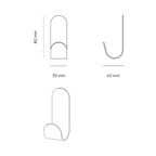 Coat hook - Le Malin - Towel holder - Gray