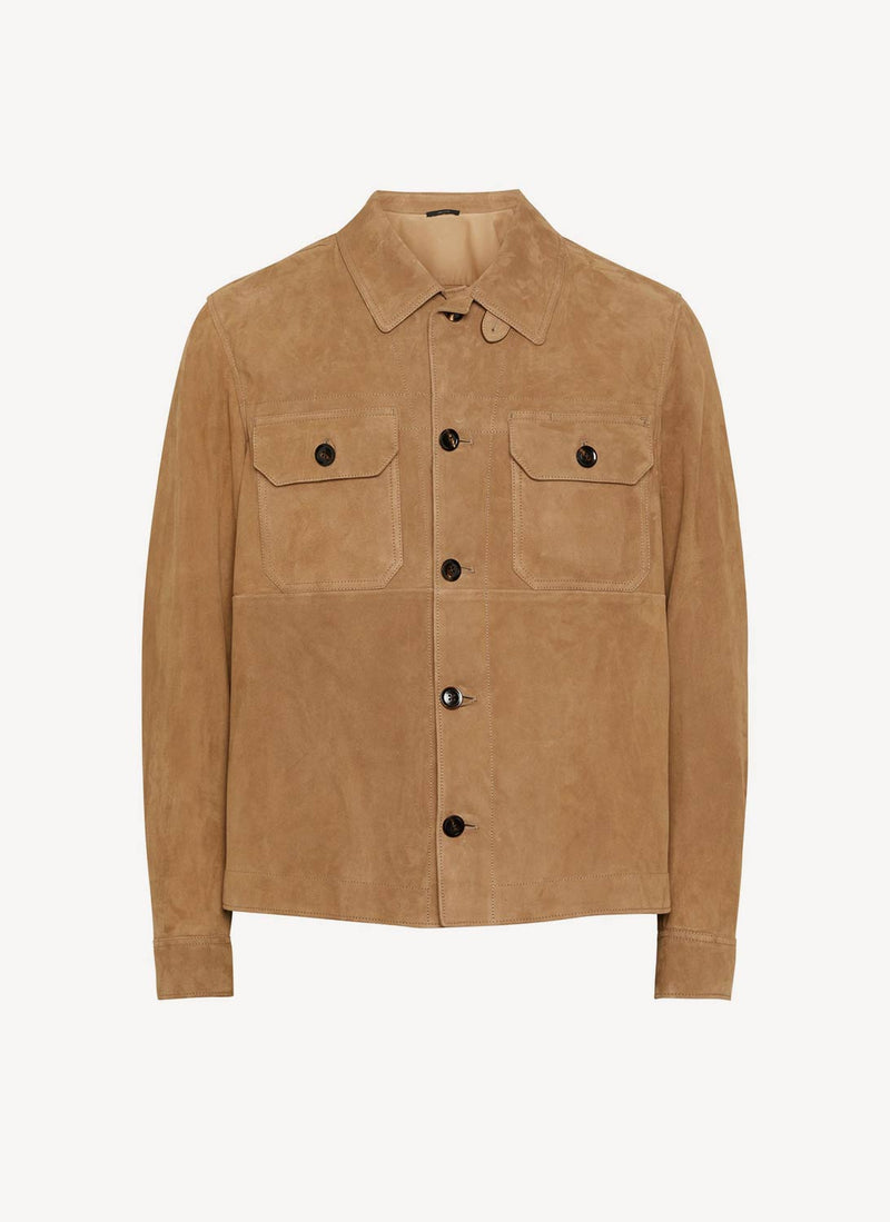 Tom Ford - Surchemise En Suede - Camel - Homme