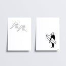 Duo D'Affiches Les Sportifs - Le Surf