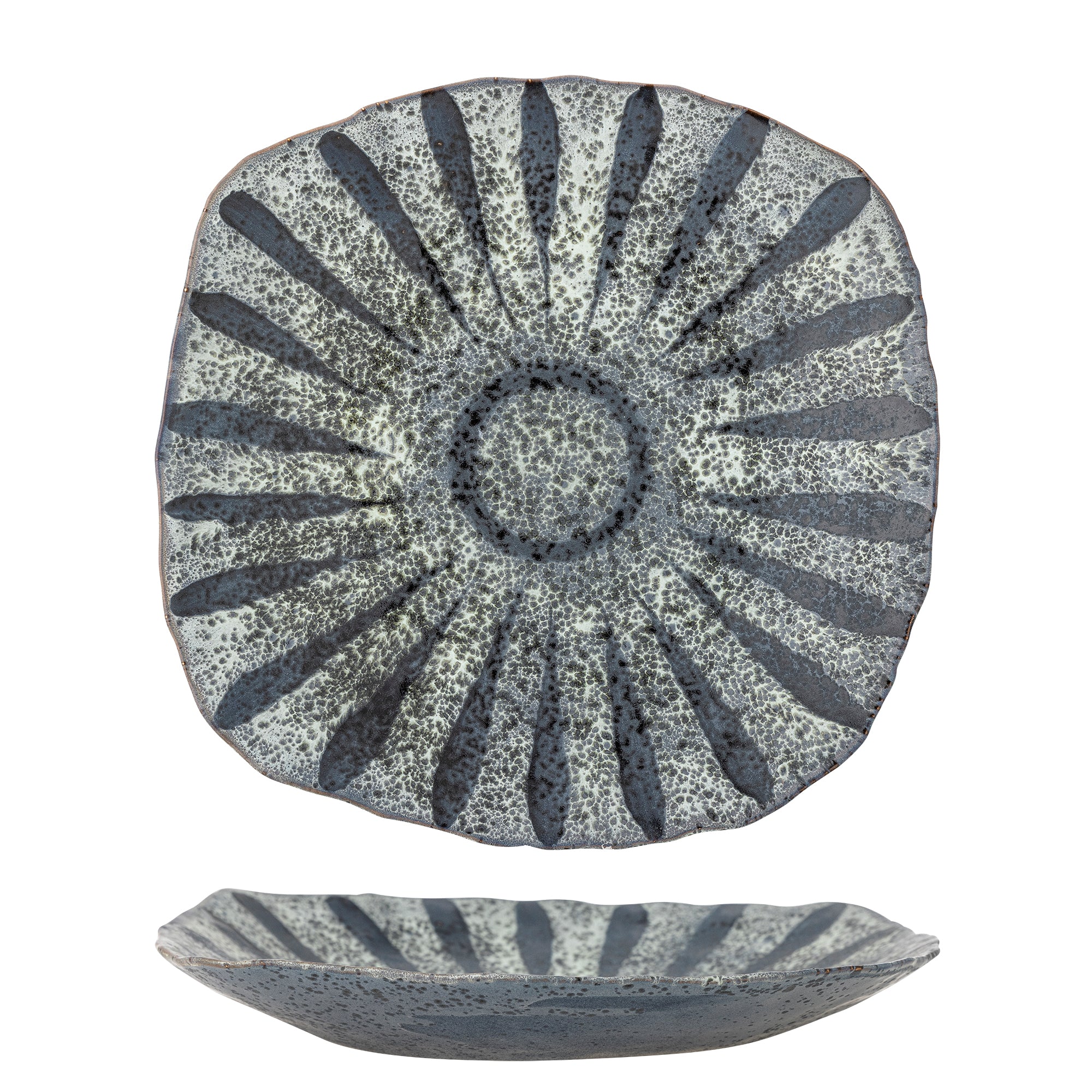Ramie - Serving Plate - Grey - Stoneware