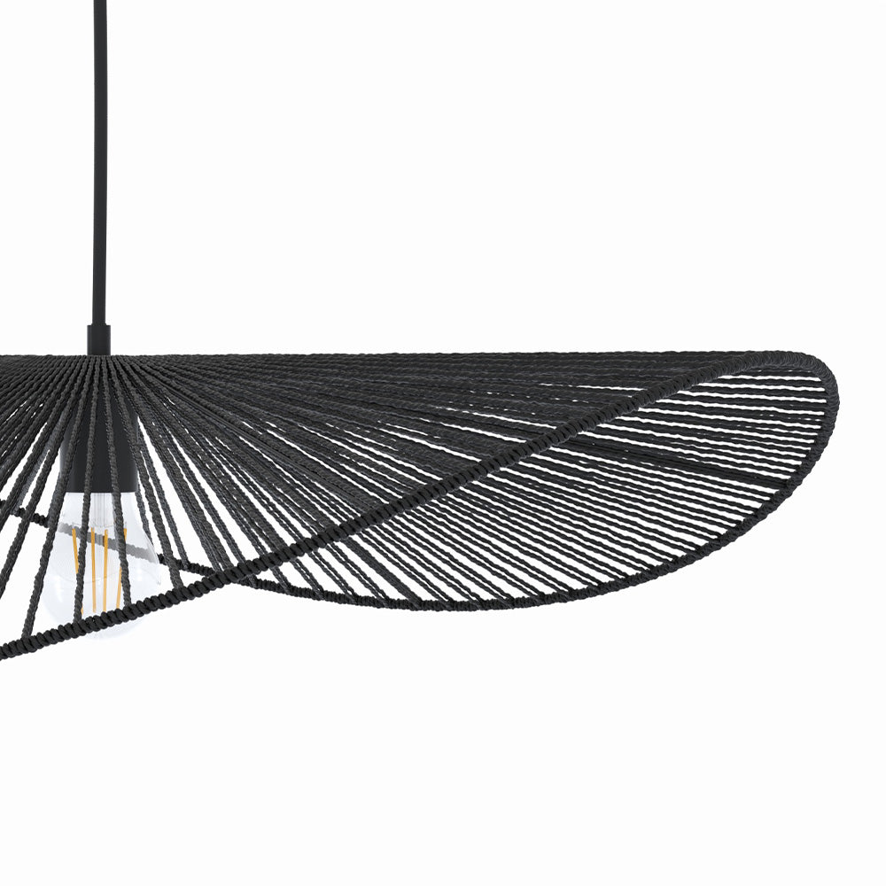 Mada - Suspension Noire En Papier De Corde