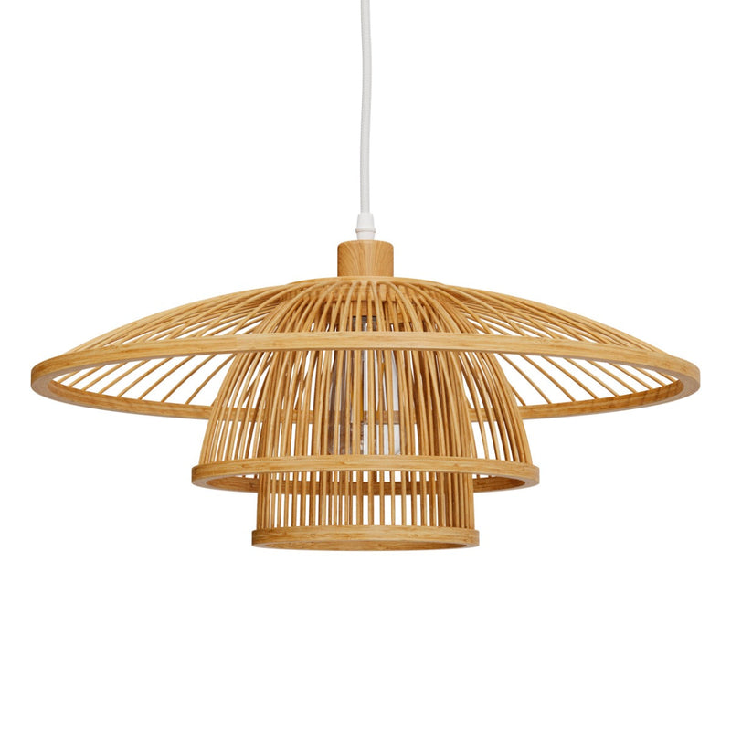 Suspension Mirabel en bambou naturel D50 cm