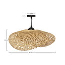 Suspension Anya en bambou naturel D60 cm