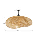 Suspension Anya en bambou naturel D88 cm