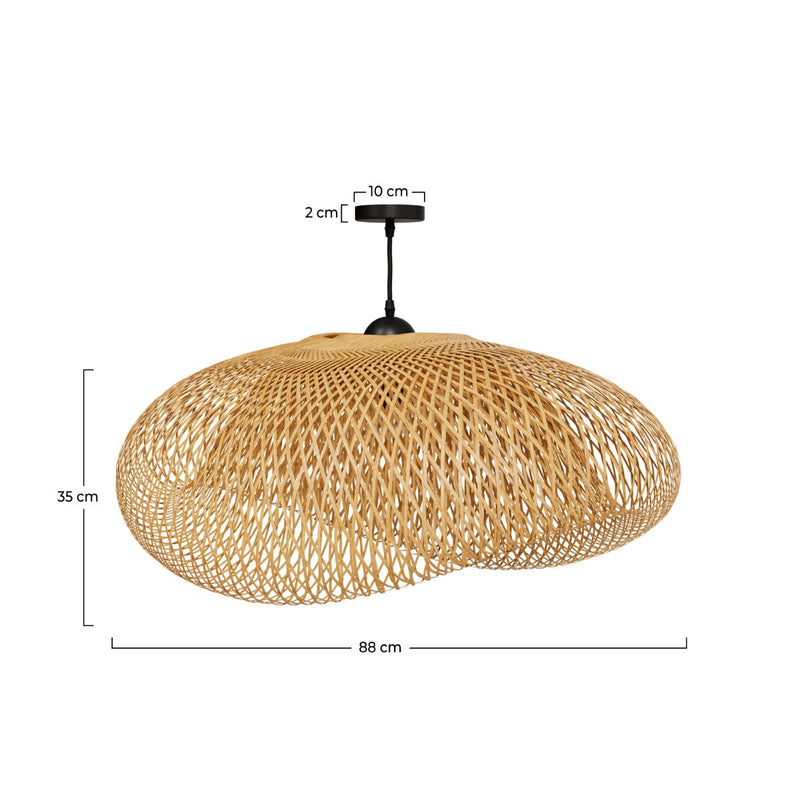 Suspension Anya en bambou naturel D88 cm