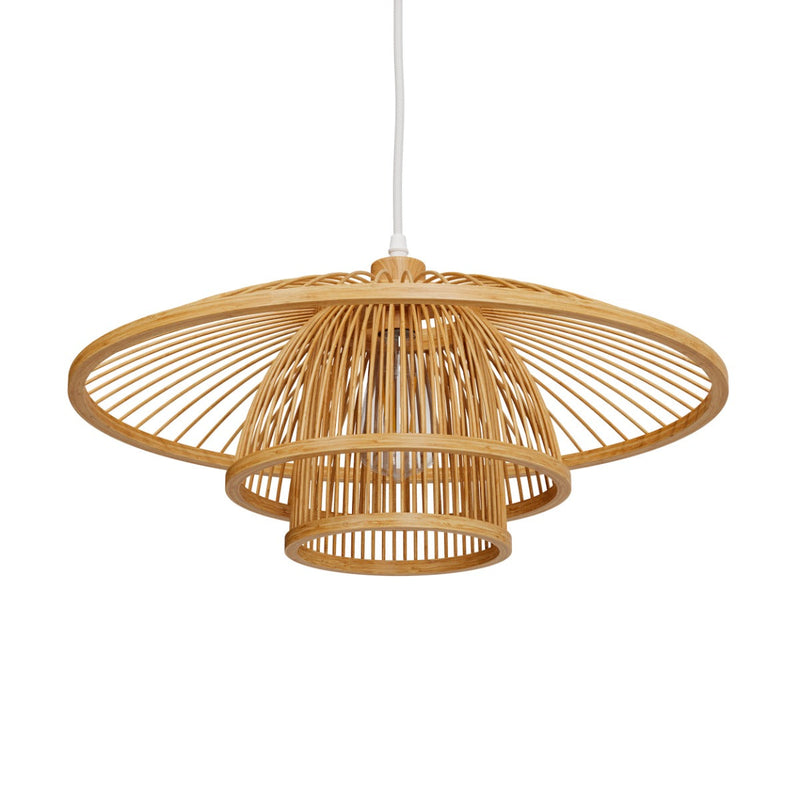 Suspension Mirabel en bambou naturel D50 cm