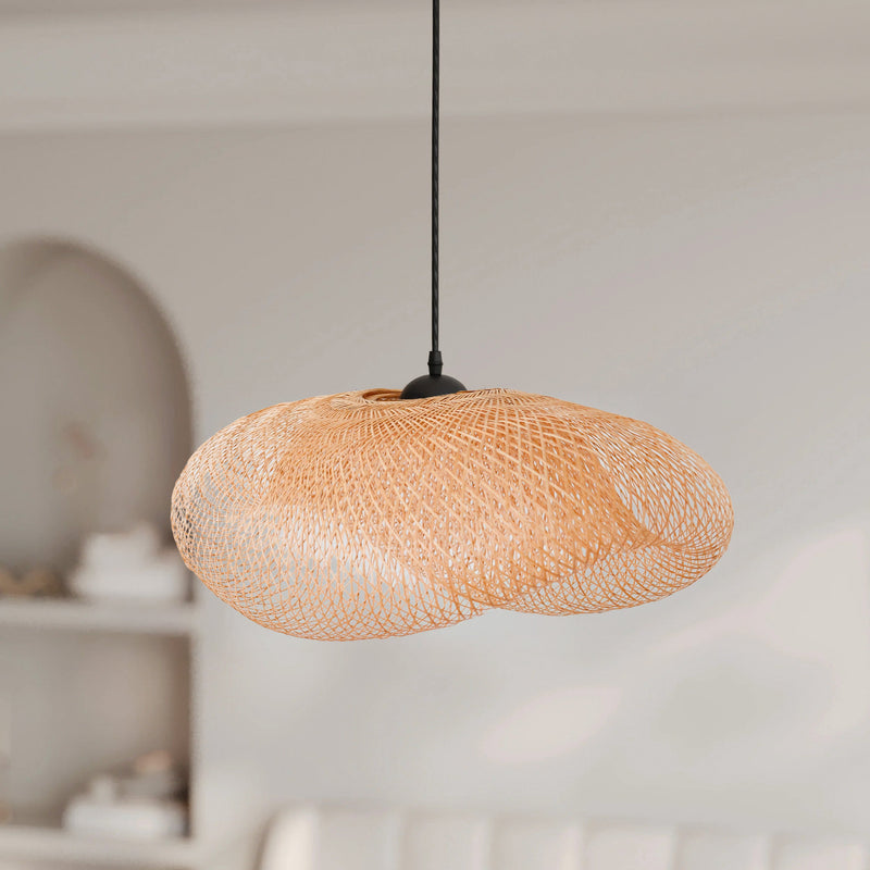 Suspension Anya en bambou naturel D60 cm